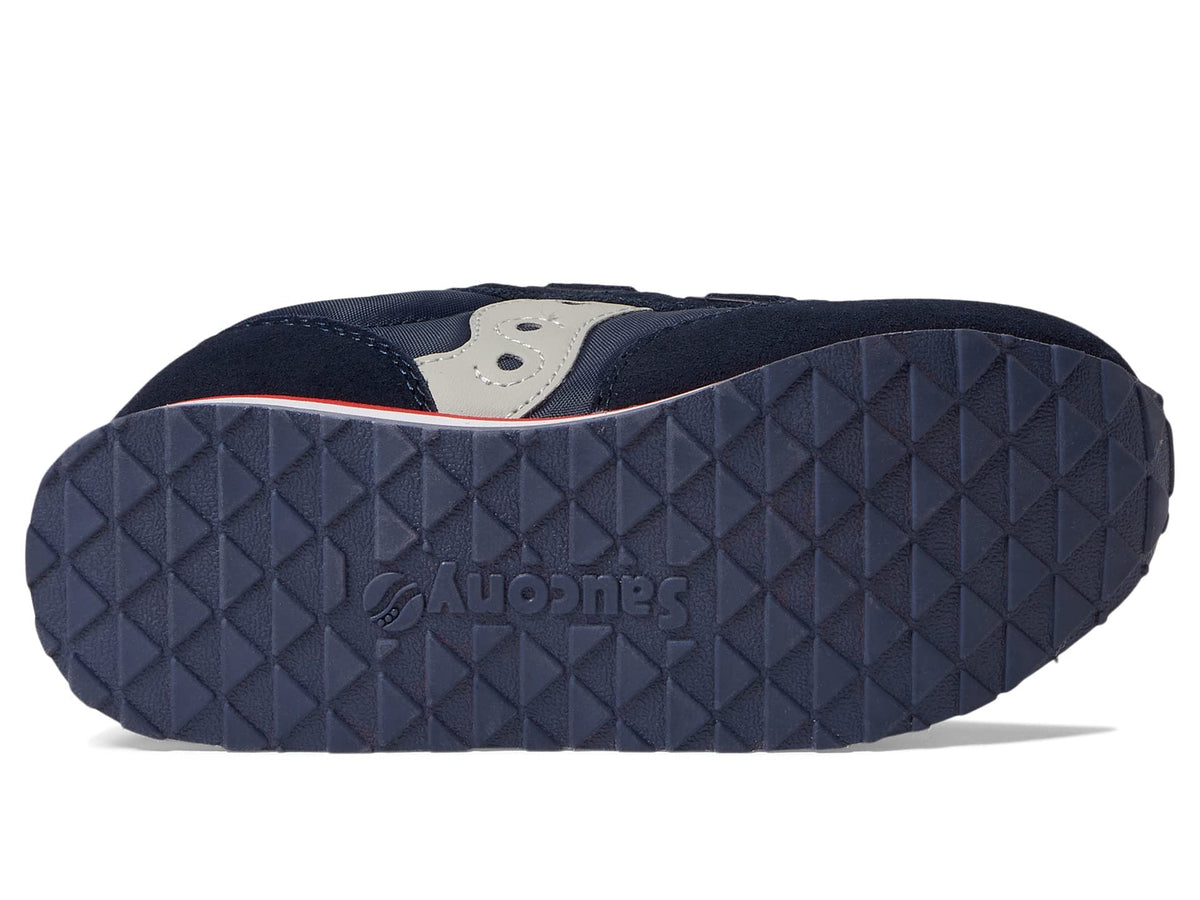 Saucony Baby Jazz Hook & Loop Sneaker, Navy/Grey/Red, 10.5 US Unisex Little Kid