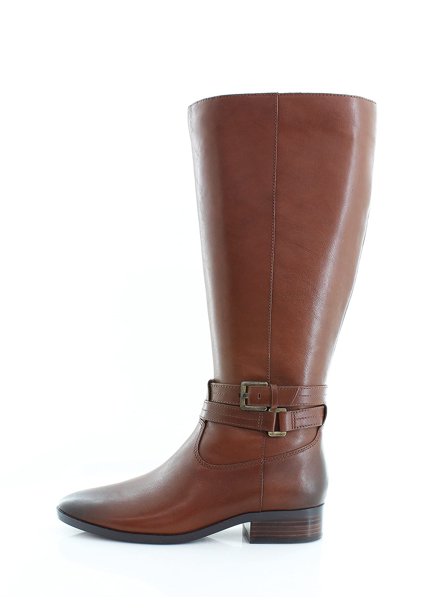 Naturalizer Reid Wide Shaft Cinnamon Leather 9.5 M (B)