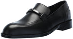 BOSS Tayil Smooth Leather Bit Loafer, Black Currant, 7.5