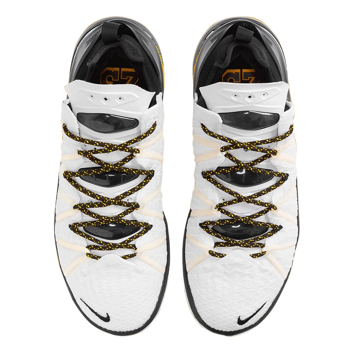 Nike Mens Lebron XVIII Home White/Amarillo-Black (CQ9283 100) - 8