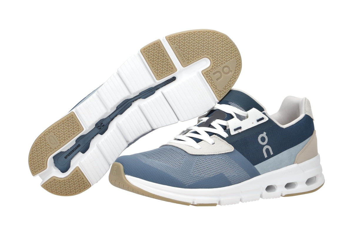 On Women's Cloudrift Sneakers, Metal/Navy, Blue, 9 Medium US