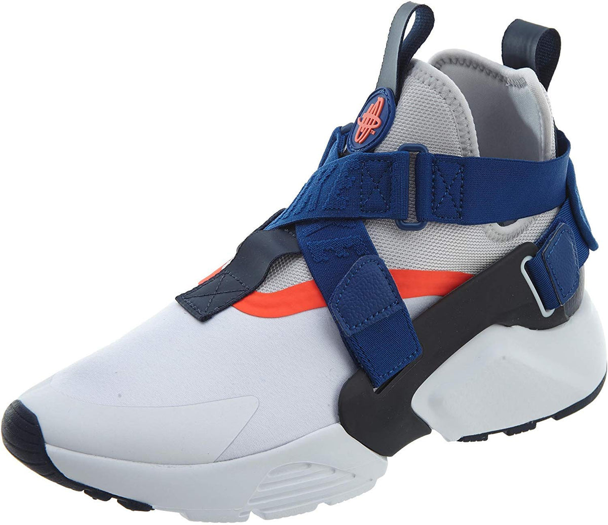 Nike AIR Huarache City Mens Shoes Size 8 White/Blue/Orange