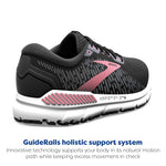Brooks Women's Addiction GTS 15 Supportive Running Shoe - Black/Ebony/Mauvewood - 11 X-Wide