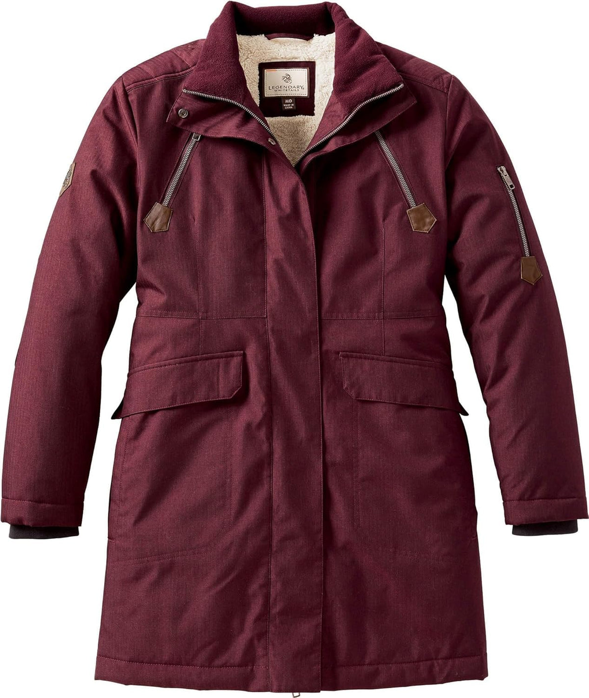 Legendary Whitetails Women's Anchorage Parka, Rusty Maroon, X-Large