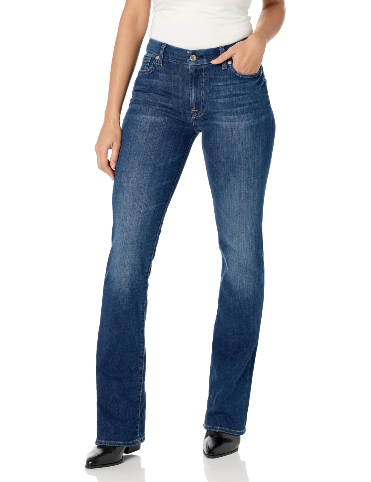 7 For All Mankind 787 for All Mankind Women's Bootcut Jean, Midnight Rain, 23