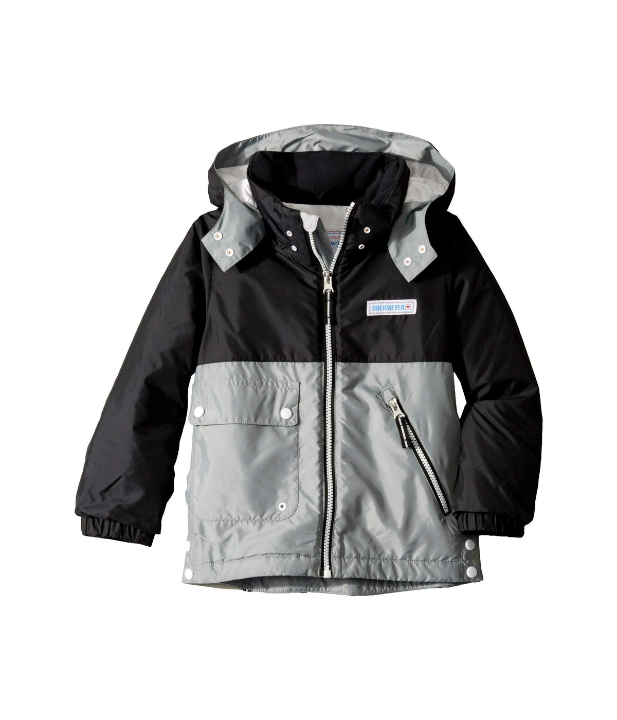Obermeyer Kids Landon All-Season Jacket (Toddler/Little Kids/Big Kids) Black LG (6/7 Little Kids)