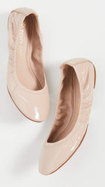 Tory Burch Women's Eddie Ballet Flats, Goan Sand, Pink, Tan, 9.5 Medium US