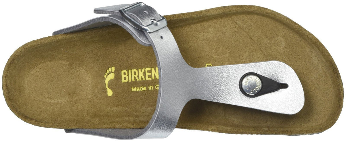 Birkenstock Gizeh Sandal (Little Kid/Big Kid),Silver,34 M EU (3-3.5 M US Big Kid)