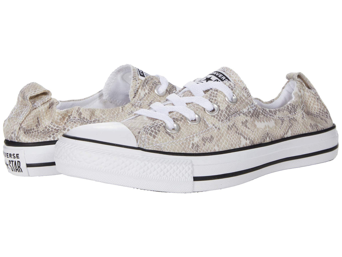 Converse Chuck Taylor All Star Shoreline - Slip (Snake Print) Pale Putty/Limestone Grey/String 7 B (M)