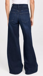 FRAME Women's Le Palazzo Jeans, Dante, Blue, 28