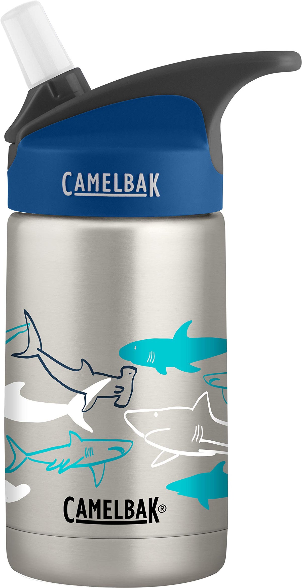 CamelBak Eddy Kids Vacuum Insulated Stainless Steel Bottle 12 oz, Sketchy Sharks