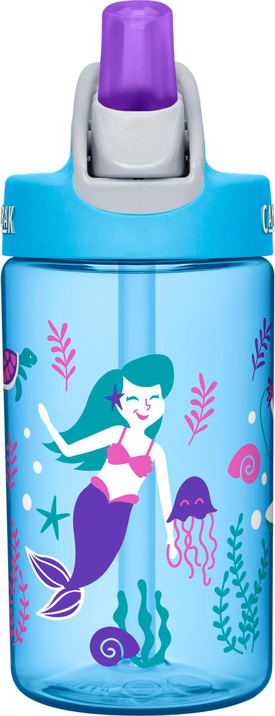 CamelBak Eddy Kids Big Bite Valve Straw Water Bottle Magical Mermaids, 12oz