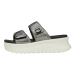 Hey Dude Women's Delray Slide Classic Black/Shimmer Size 10 | Women's Shoes | Women Slip-on Sandals | Comfortable & Light-Weight