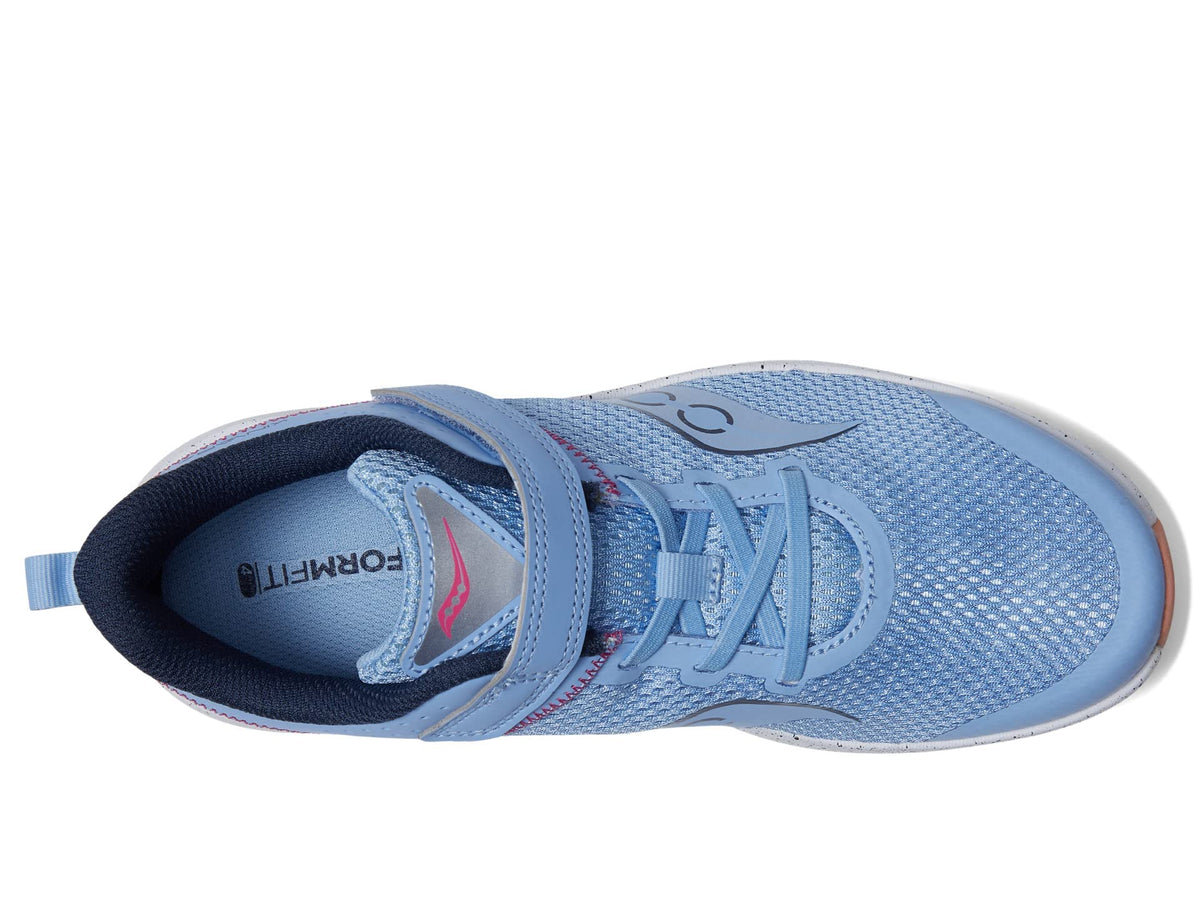 Saucony Kinvara 14 Alternative Closure Sneaker, Light Blue, 11 US Unisex Big Kid