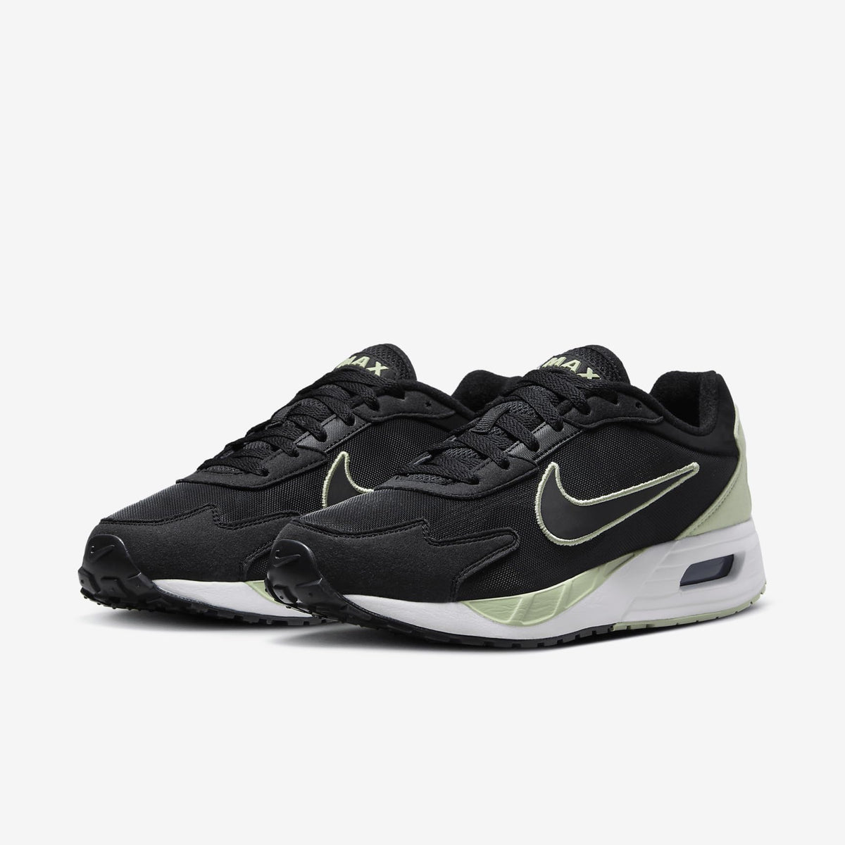 Nike Air Max Solo Men's Shoes (DX3666-005, Black/Mica Green/Deep Jungle/Black) Size 15
