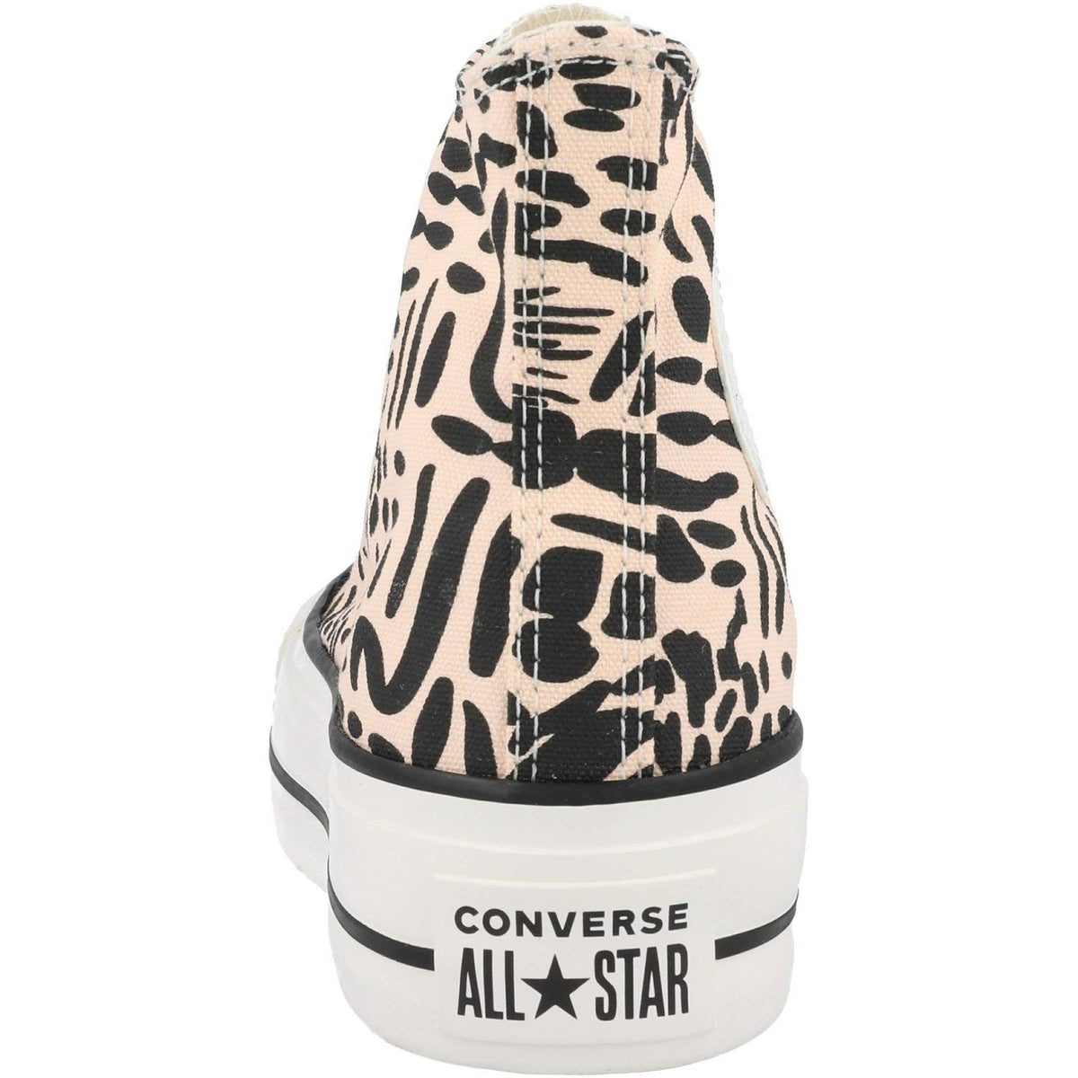 Converse Chuck Taylors All Stars Lift Hi Womens Black/Blue/Egret Trainers, Shadowberry Black Egret, 8.5 us