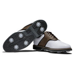 FootJoy Men's FJ Originals Previous Season Style Golf Shoe, White/Brown, 10.5 X-Wide