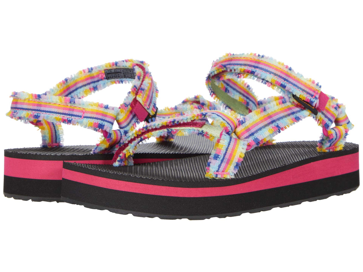 Teva Girl's Midform Fray (Toddler/Little Kid/Big Kid) 4 Big Kid Frazier Black Multi