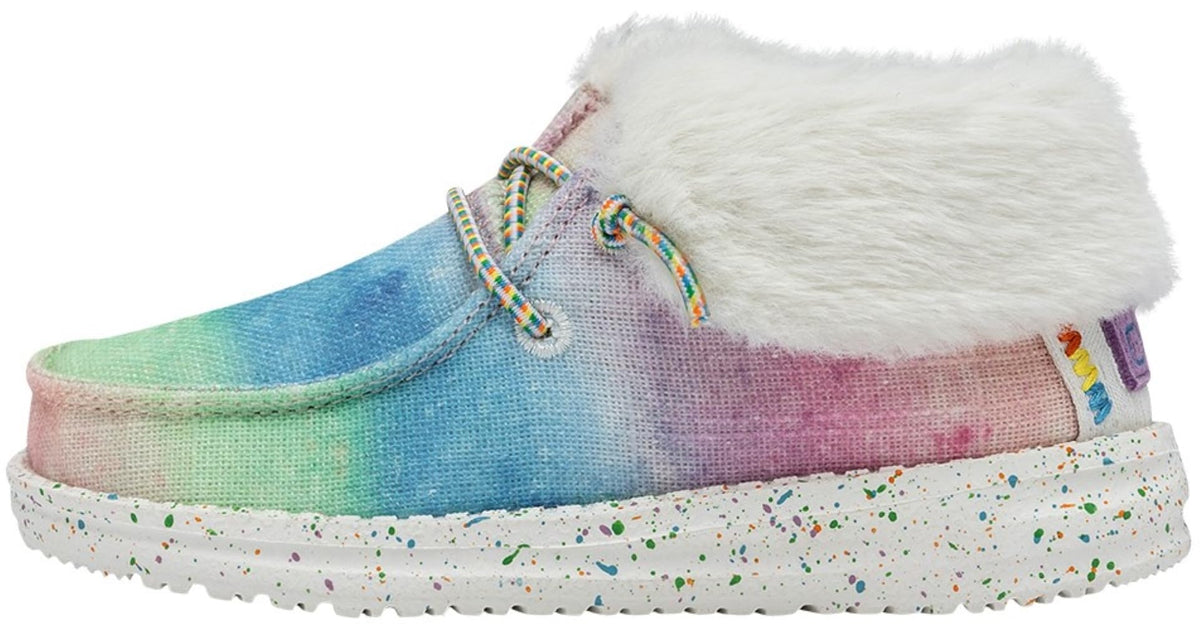 HEYDUDE Girl's Britt Toddler Rainbow Dreamer Size 8 Toddler