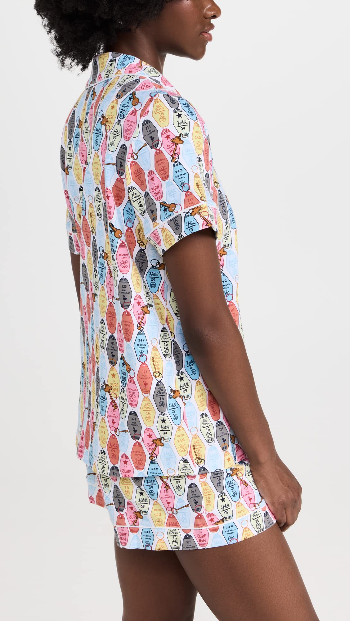 BedHead Pajamas Women's Boxer PJ Set, Keys Please, Print, S