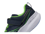 Saucony Kinvara 14 Alternative Closure Sneaker, Navy/Green, 1.5 US Unisex Big Kid