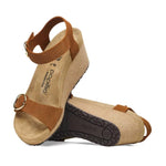 Birkenstock Papillio Soley Wedge Sandals (Embossed Burnt Orange, US Footwear Size System, Adult, Women, Numeric Range, Narrow, 6, 6.5)
