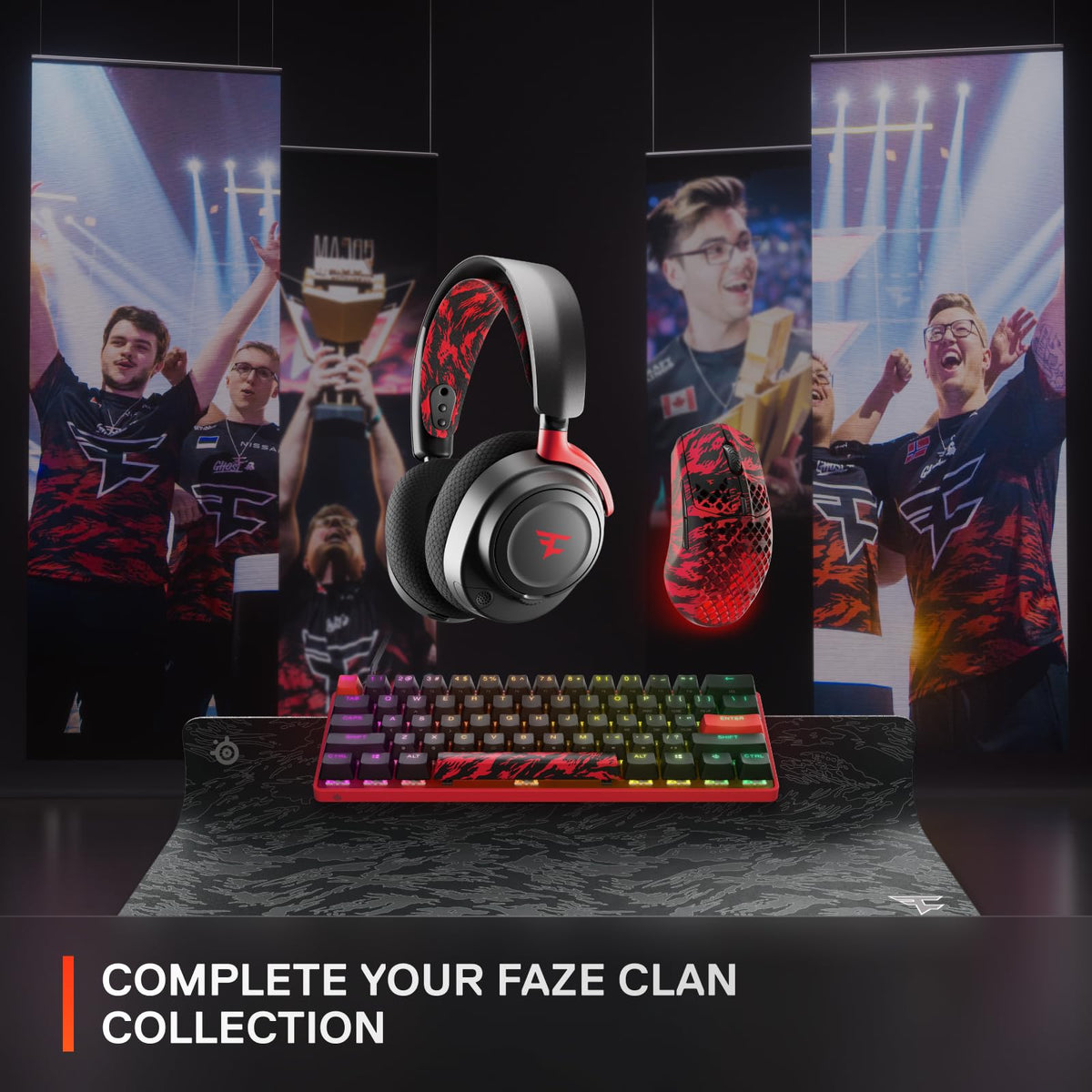 SteelSeries Aerox 3 Wireless: Faze Clan Edition — Holey RGB Gaming Mouse — 18K DPI TrueMove Air Optical Sensor — Ultra-Lightweight Water Resistant Design