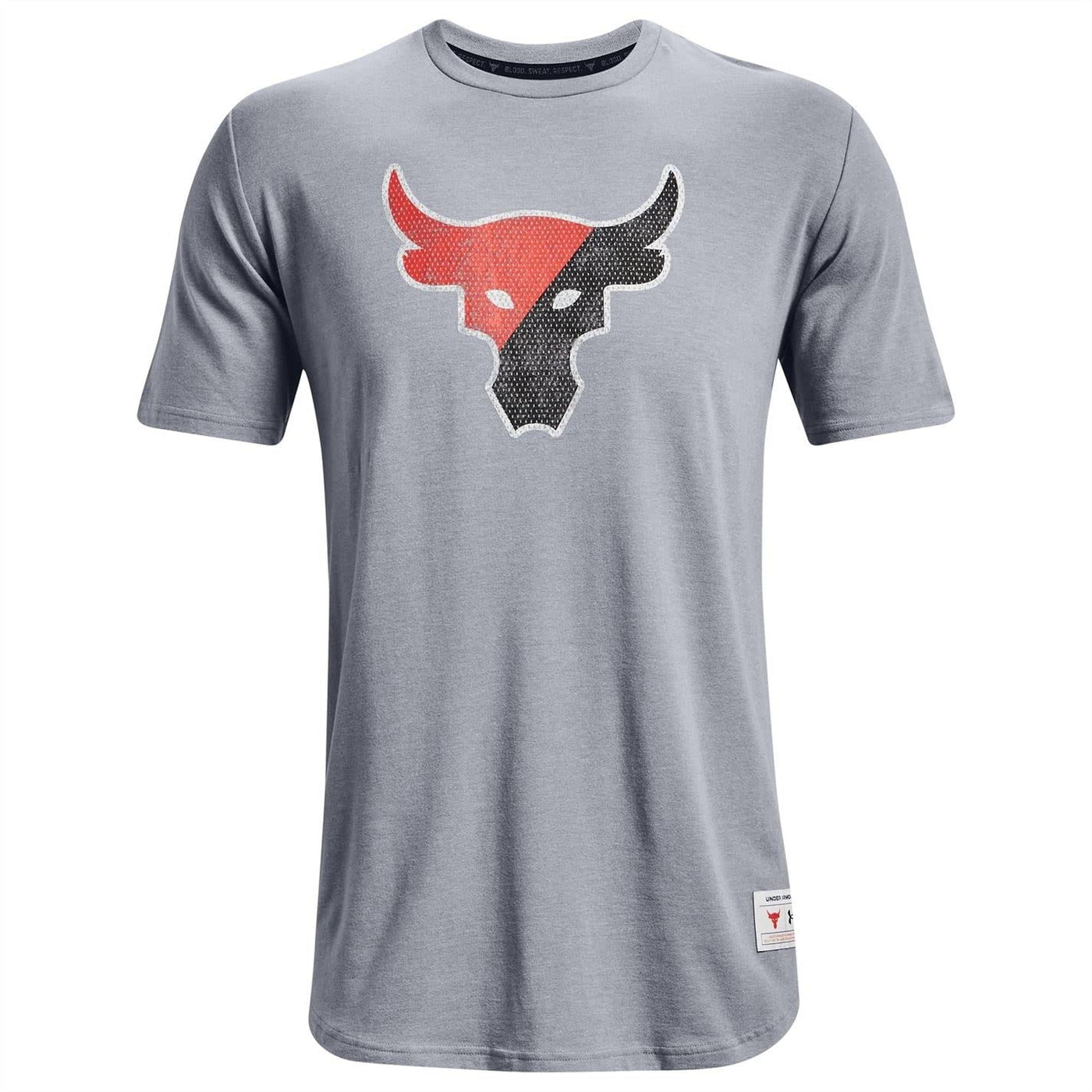 Under Armour Mens UA Project Rock T-Shirt (as1, Alpha, x_l, Regular, Regular, Grey, X-Large)
