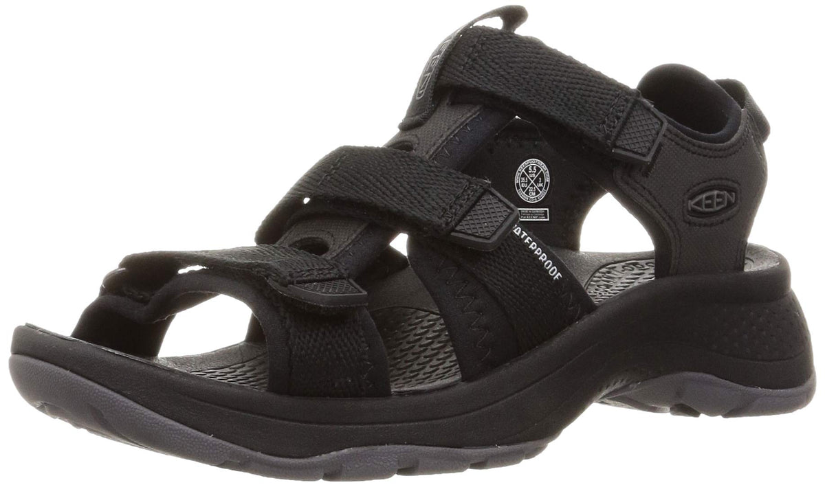KEEN Women's Astoria West Open Toe Sandals 9.5 Black/Black