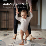 UANLAUO Foldable Baby Play Mat, Extra Large Waterproof Activity Playmats for Babies,Toddlers, Infants, Play & Tummy Time, Foam Baby Mat for Floor with Travel Bag (Balloon(79x71x0.6inch))