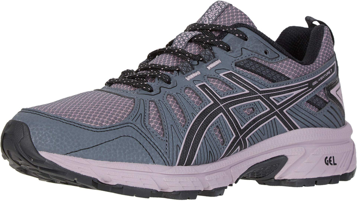 ASICS Gel-Venture 7 Women's Running Shoes, Carrier Grey/Violet Blush, 9.5 M US