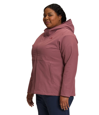 THE NORTH FACE Women's Shelbe Raschel Hoodie (Standard and Plus Size), Wild Ginger, 3X