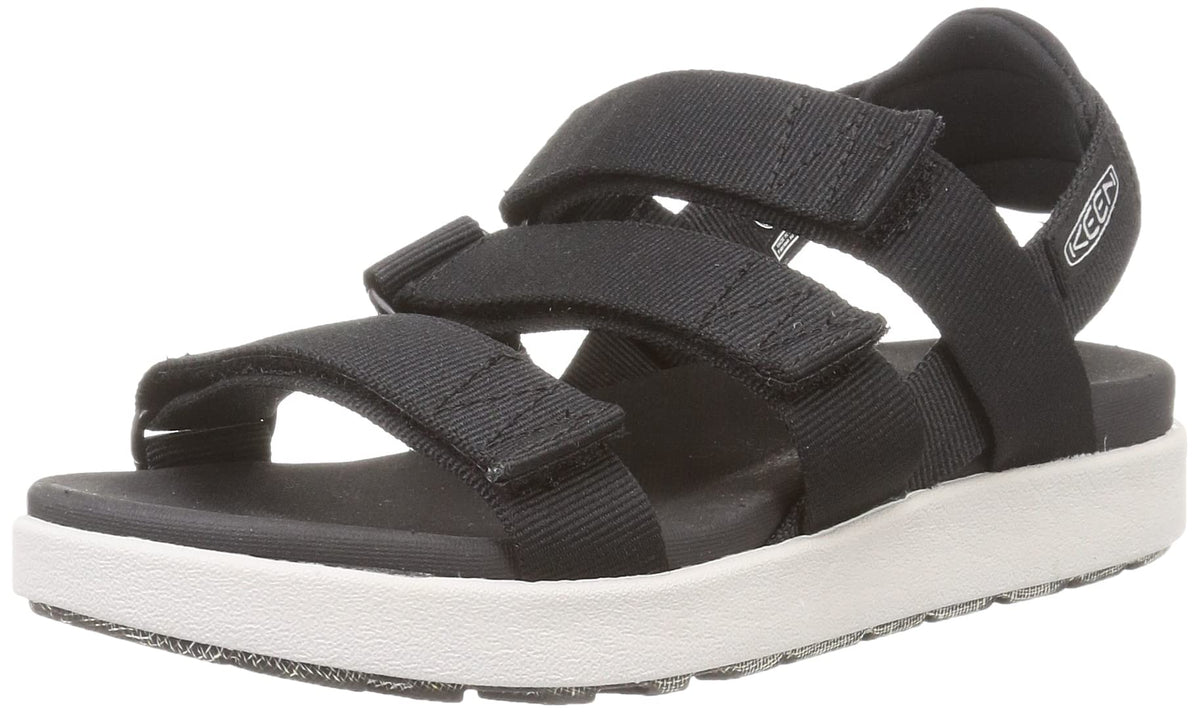 KEEN Women's Elle Strappy Casual Stretch Platform Open Toe Sandals 9.5 Black/Vapor