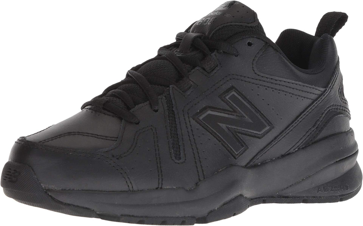 New Balance Women's 608 V5 Casual Comfort Cross Trainer, Black/Black, 8.5 Wide
