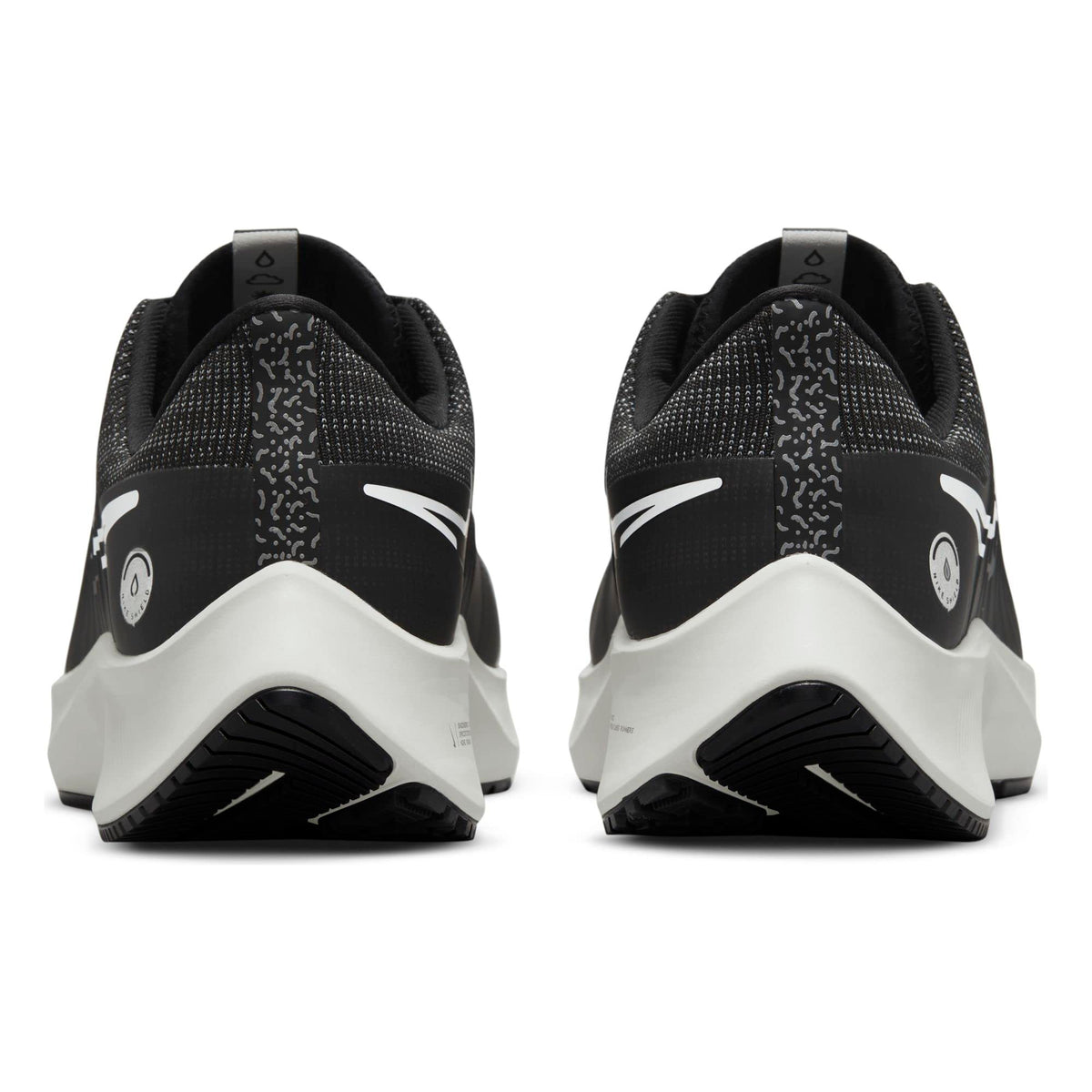 Nike Air Zoom Pegasus 38 Shield Mens Running Trainers DC4073 Sneakers Shoes (UK 6.5 US 7.5 EU 40.5, Black Platinum Tint 001)