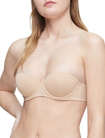 Calvin Klein Women's Perfectly Fit Strapless Convertible Push-Up Bra Bare