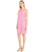 Lilly Pulitzer Rayanne Shift Pelican Pink Pineapple Geo Lace MD