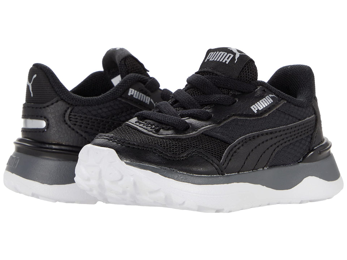PUMA Baby Girl's R78 Voyage AC (Toddler) Puma Black/Puma Black/Puma Silver 10 Toddler M