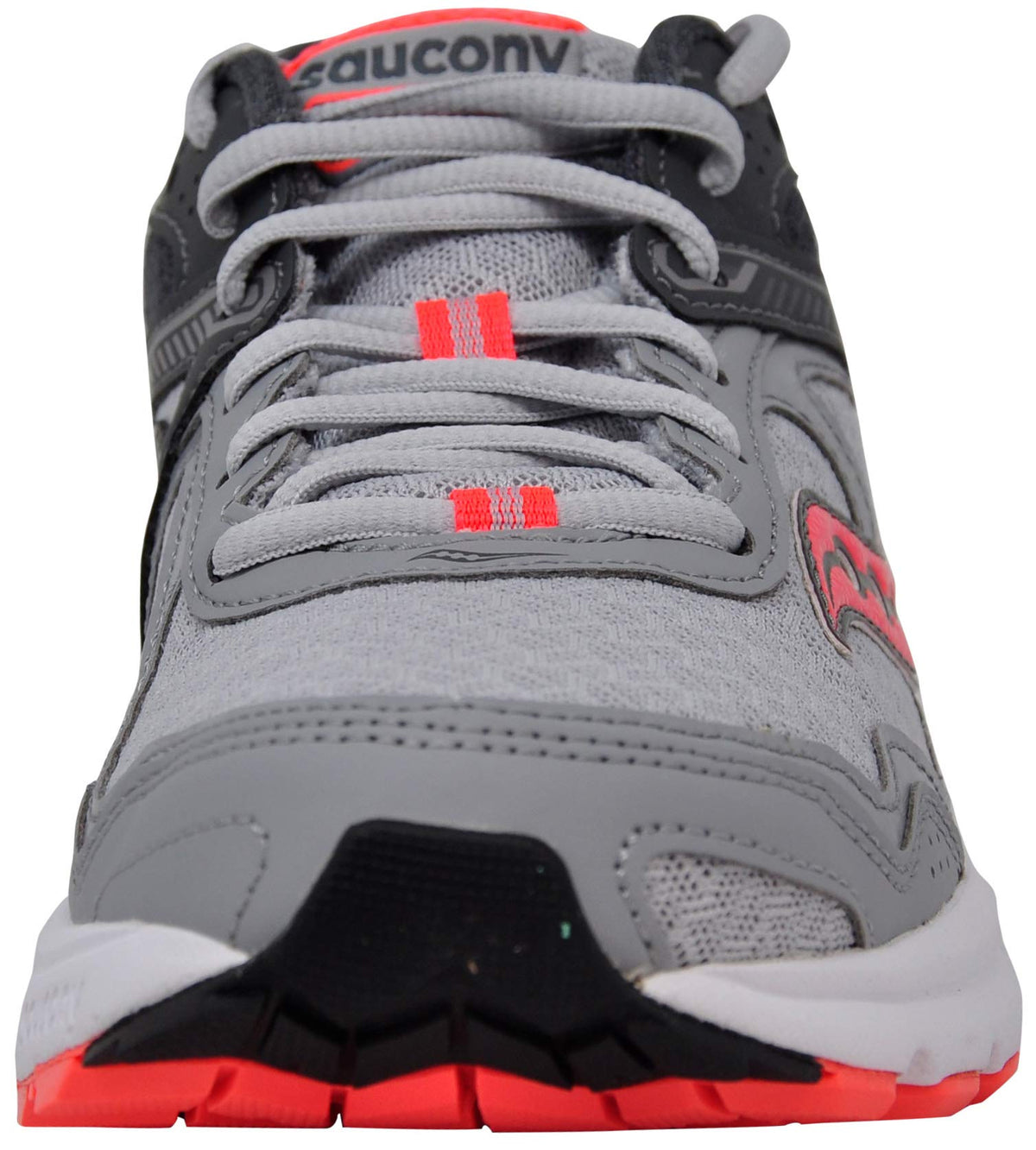 Saucony Women's Cohesion 10 Grey/Peach Running Shoe 7 M US