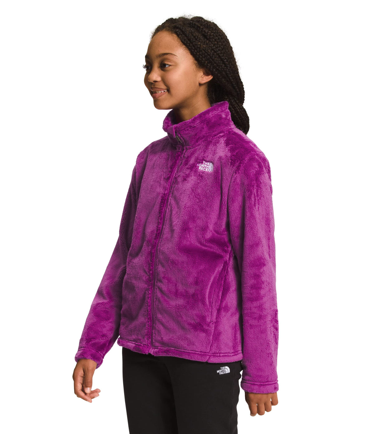 THE NORTH FACE Osolita Full Zip Girls Fleece Purple Cactus Flower Sz S