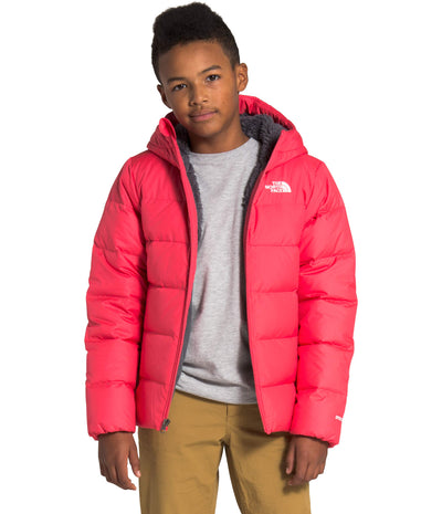 The North Face Youth Moondoggy Hoodie, Paradise Pink, L