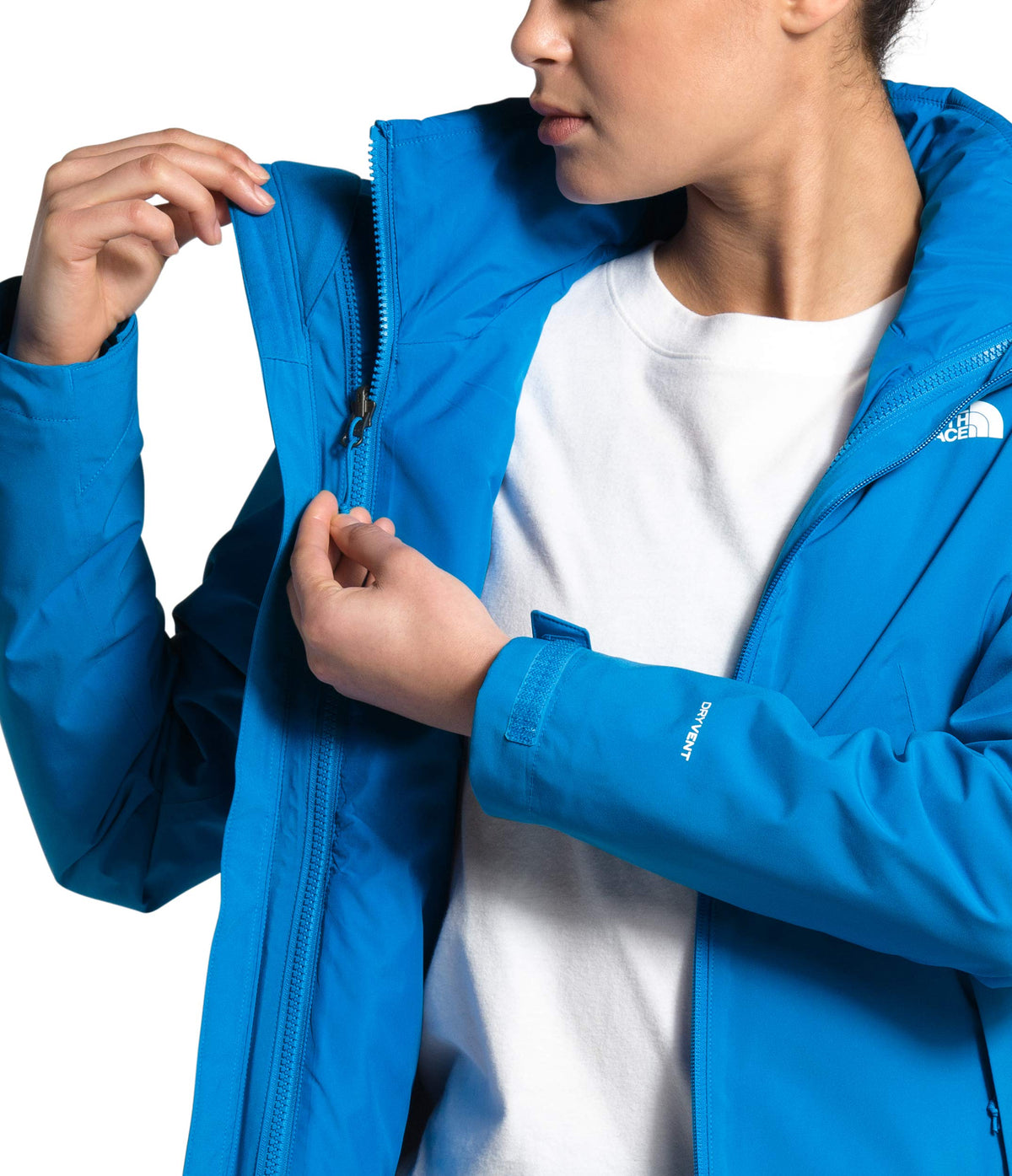 THE NORTH FACE Women's Carto Triclimate Jacket Large Clear Lake Blue