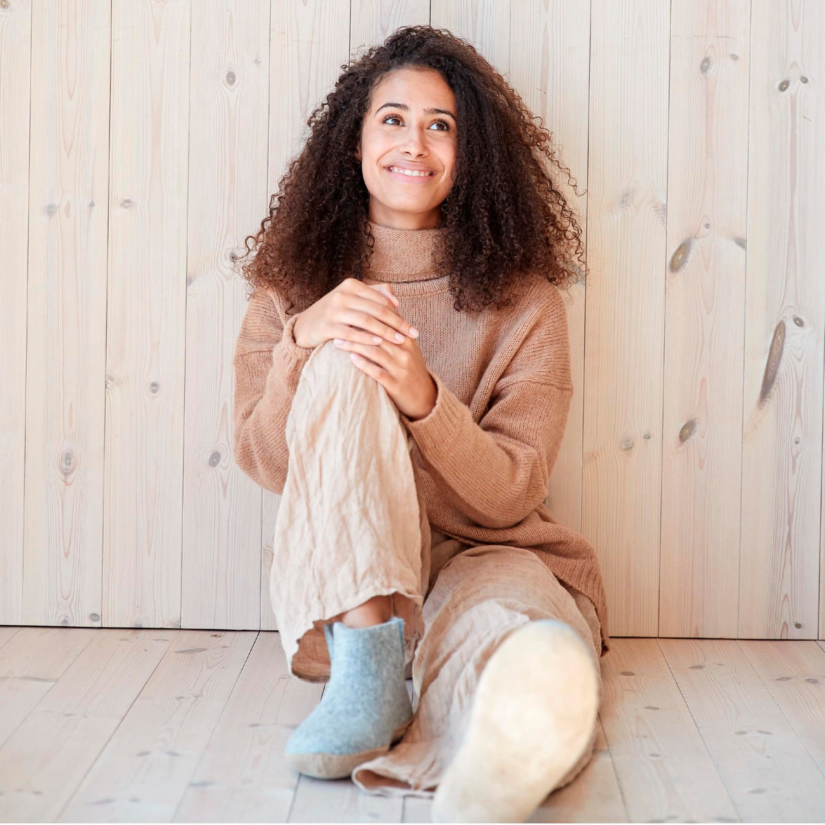 Glerups Wool Boot Leather Outsole 10.5 Women/9 Men Grey