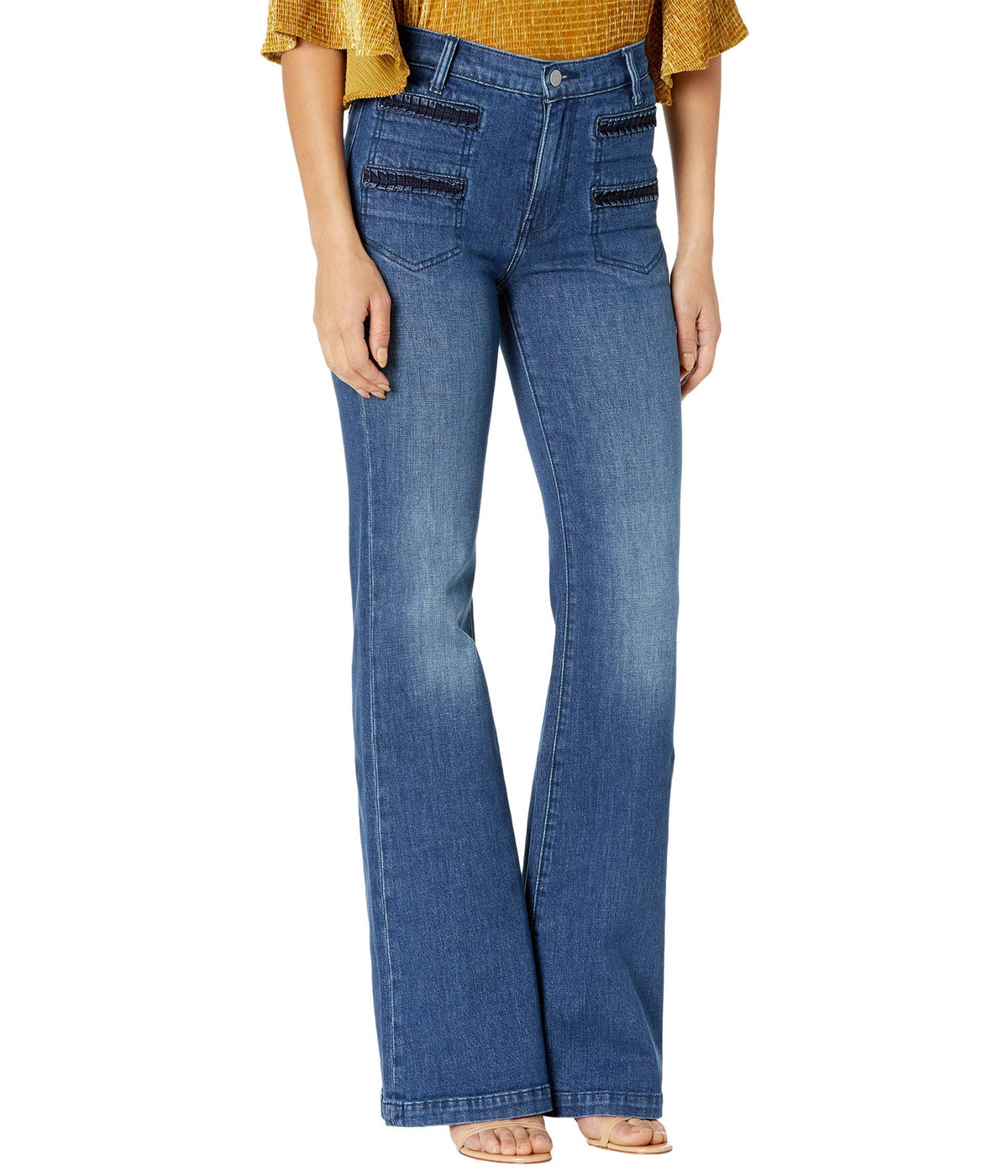 7 For All Mankind Georgia Pleated Trim in Dark Winona Dark Winona 25