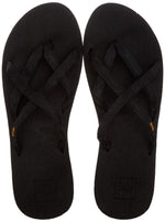 Teva Women's Olowahu Flip Flop Sandal (6 B(M) US/37 EUR, Mix B Black On Black)