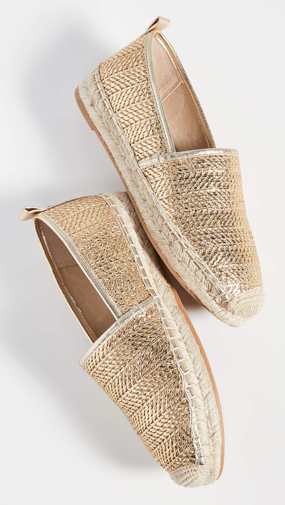 Sam Edelman Women's Khloe 5 Espadrilles, Gold Stripe, 8.5 Medium US