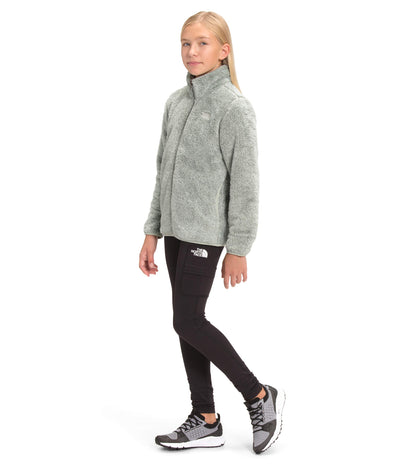 THE NORTH FACE Girl's Suave Oso Fleece Jacket (Little Kids/Big Kids) Wrought Iron Heather MD (10-12 Big Kids)