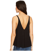 Free People Dani Tank Top for Women - Thin Shoulder Straps with Sleeveless Construction, and Lightweight Slouchy Fit Tank Black 2XS (Women's 00) One Size