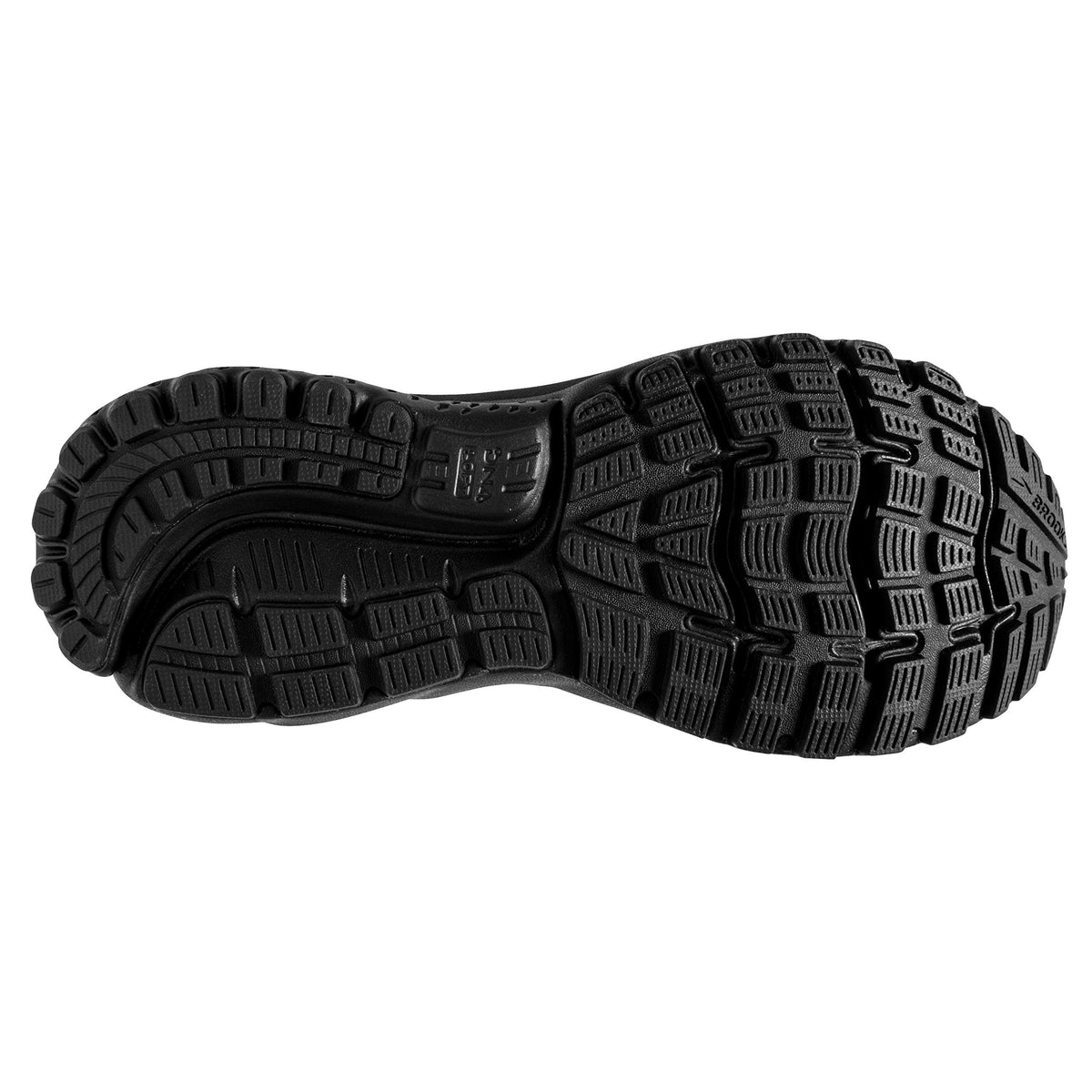 Brooks Womens Ghost 12 Running Shoe - Black/Grey - B - 8.0