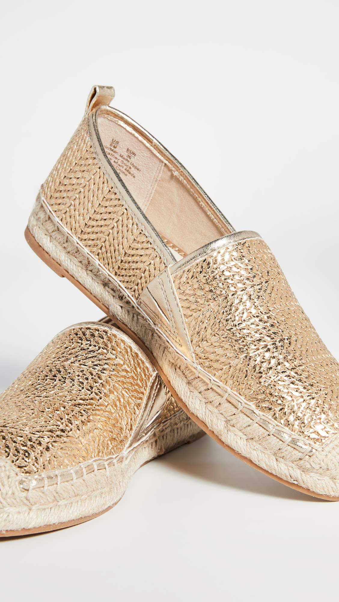 Sam Edelman Women's Khloe 5 Espadrilles, Gold Stripe, 8.5 Medium US